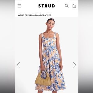 STAUD Wells Midi Dress
